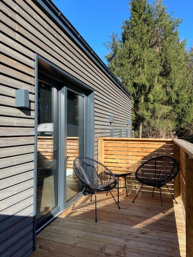 Modernes Tinyhouse Trailer Cabins Am Waldrand - Mit Seezugang Eging Exteriör bild