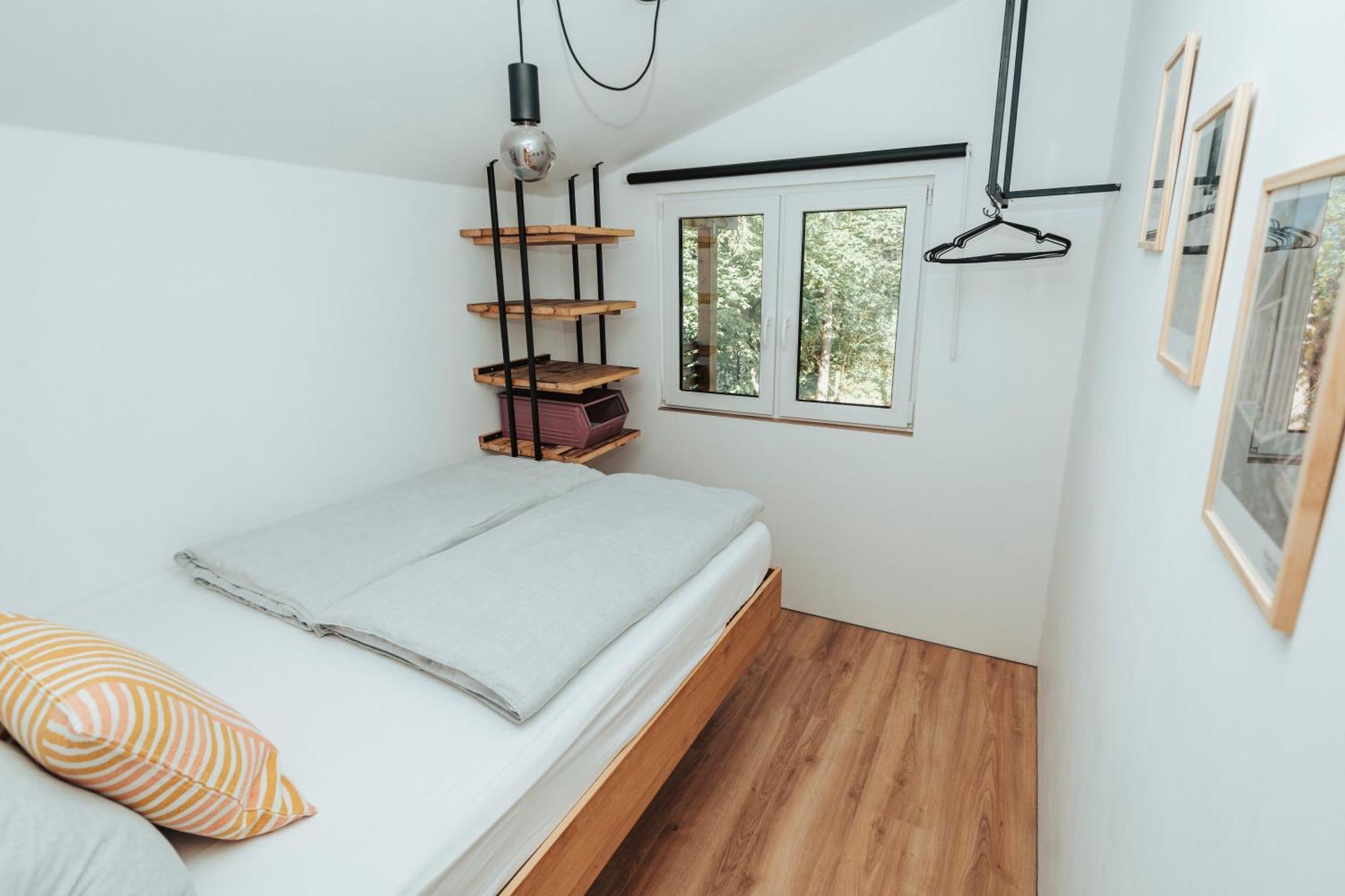 Modernes Tinyhouse Trailer Cabins Am Waldrand - Mit Seezugang Eging Exteriör bild