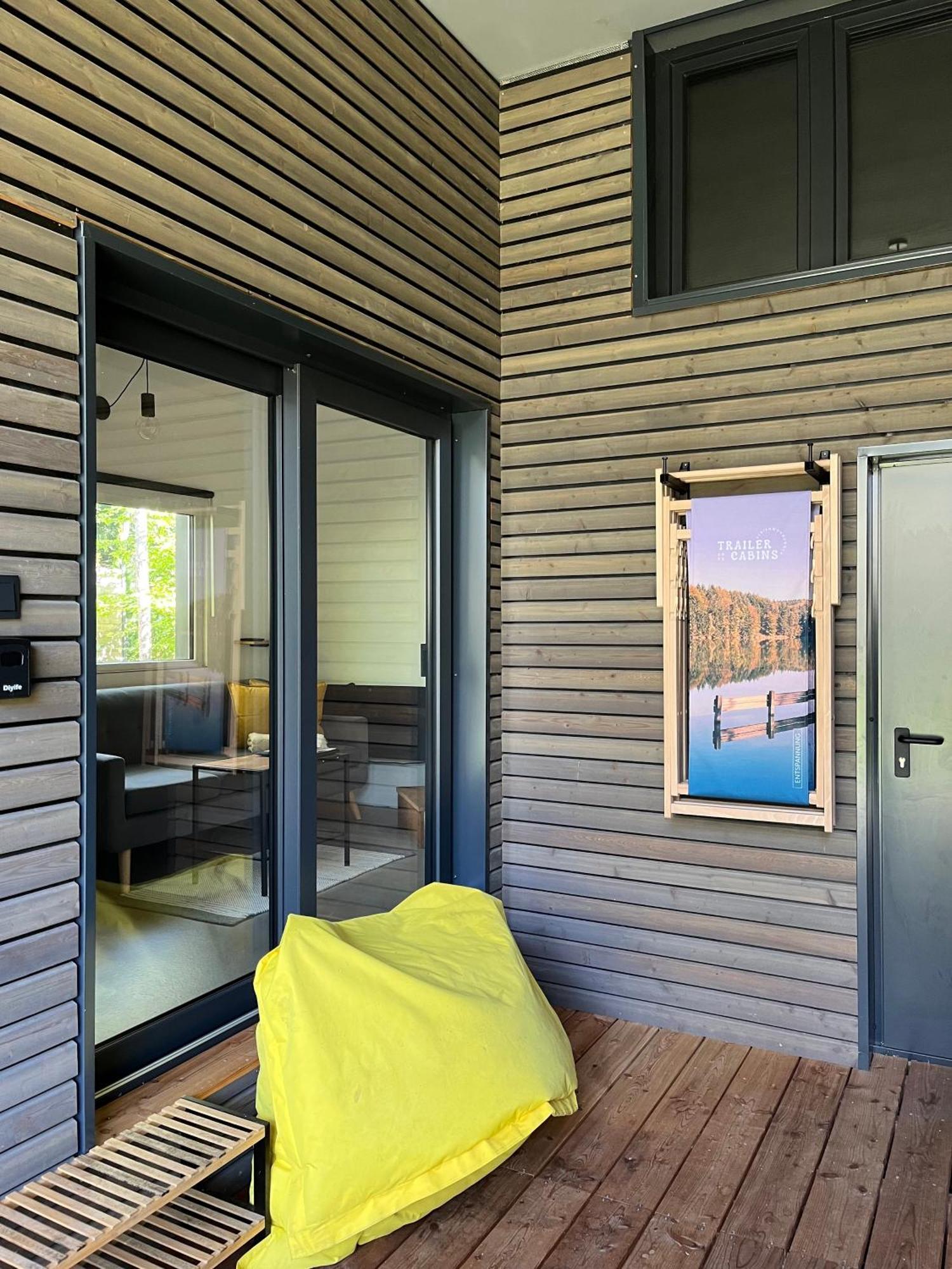 Modernes Tinyhouse Trailer Cabins Am Waldrand - Mit Seezugang Eging Exteriör bild
