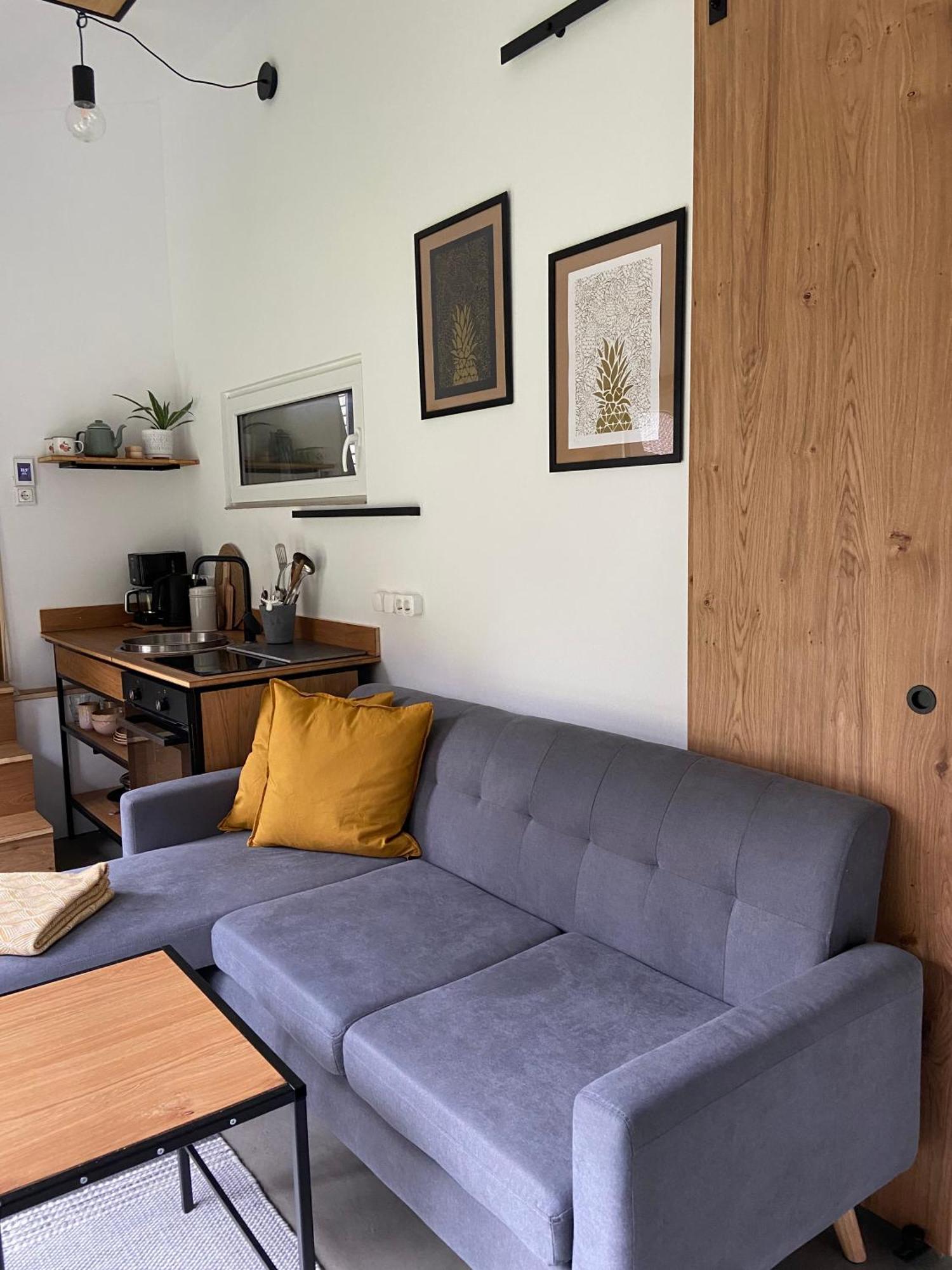 Modernes Tinyhouse Trailer Cabins Am Waldrand - Mit Seezugang Eging Exteriör bild