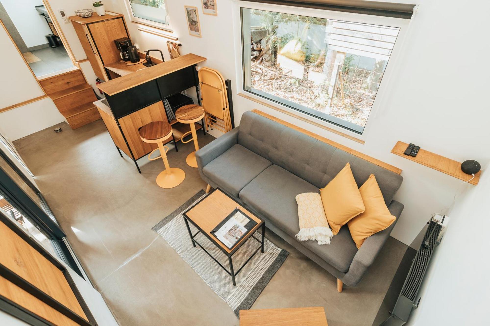 Modernes Tinyhouse Trailer Cabins Am Waldrand - Mit Seezugang Eging Exteriör bild