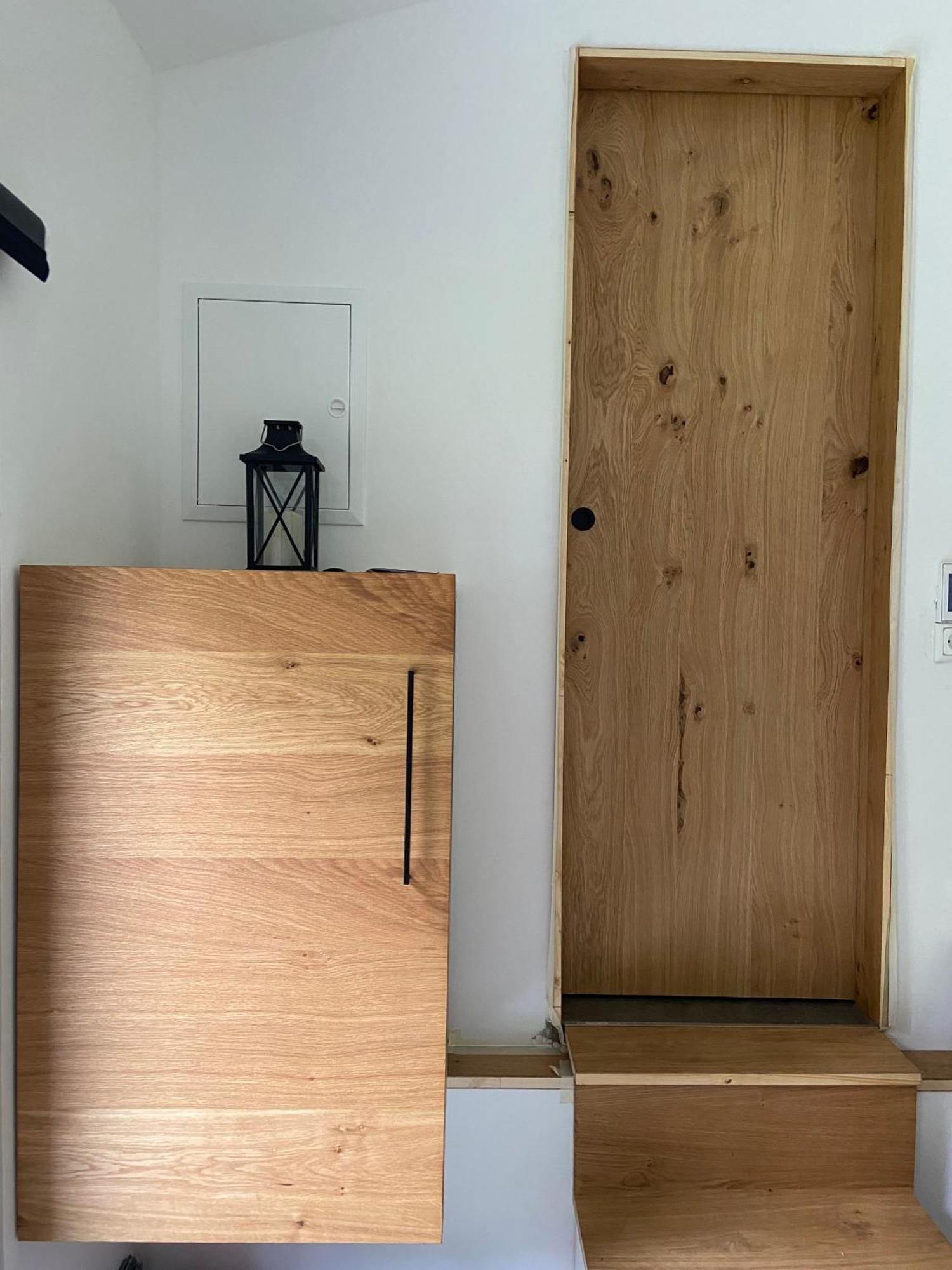 Modernes Tinyhouse Trailer Cabins Am Waldrand - Mit Seezugang Eging Exteriör bild