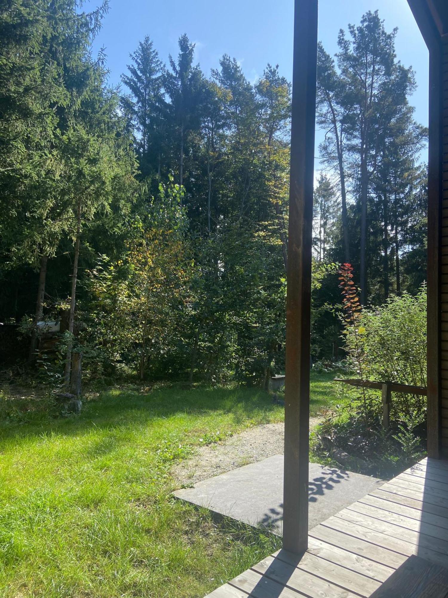 Modernes Tinyhouse Trailer Cabins Am Waldrand - Mit Seezugang Eging Exteriör bild